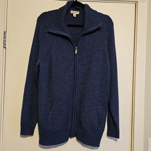 COPY - Blue St. John's Bay 1X Zip-up Jacket - Picture 1 of 3